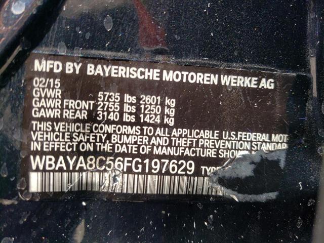 Photo 9 VIN: WBAYA8C56FG197629 - BMW 750 I 