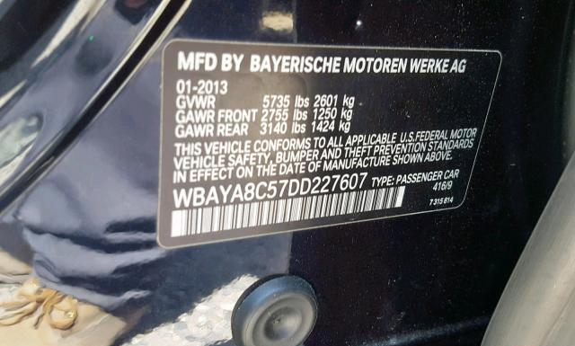 Photo 9 VIN: WBAYA8C57DD227607 - BMW 750I 