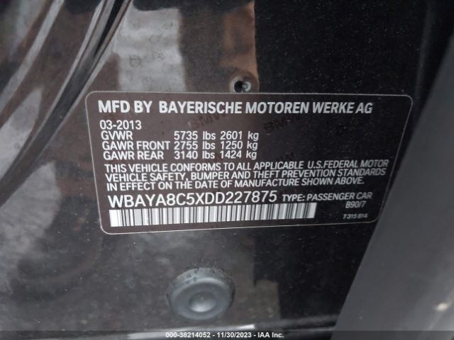 Photo 8 VIN: WBAYA8C5XDD227875 - BMW 750I 