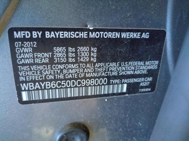 Photo 9 VIN: WBAYB6C50DC998000 - BMW 750 XI 