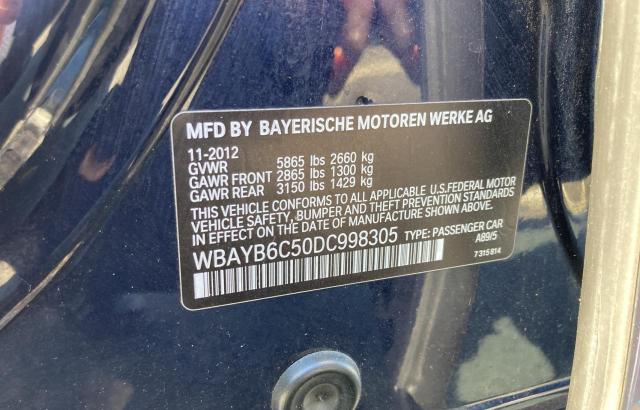 Photo 9 VIN: WBAYB6C50DC998305 - BMW 750 XI 