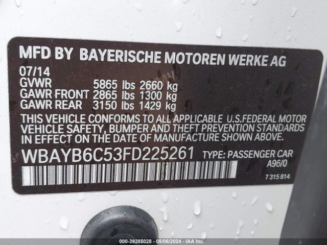 Photo 8 VIN: WBAYB6C53FD225261 - BMW 750I 