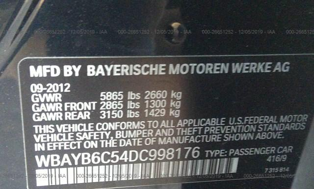 Photo 8 VIN: WBAYB6C54DC998176 - BMW 750I 