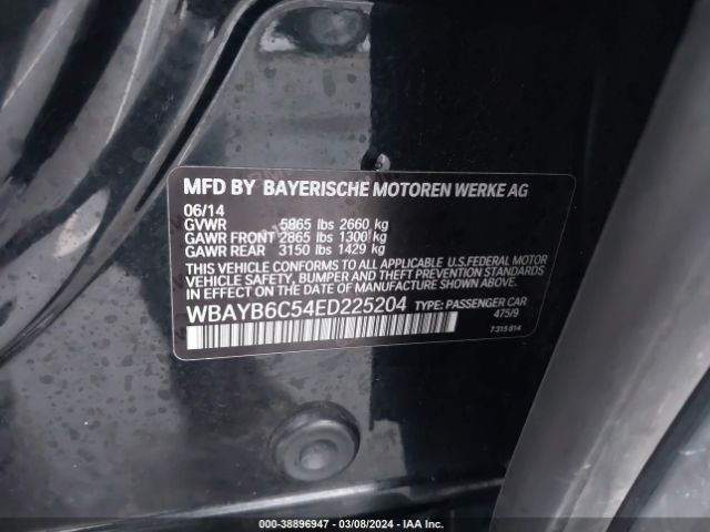 Photo 8 VIN: WBAYB6C54ED225204 - BMW 750I 