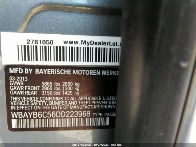 Photo 8 VIN: WBAYB6C56DD223968 - BMW 750I 