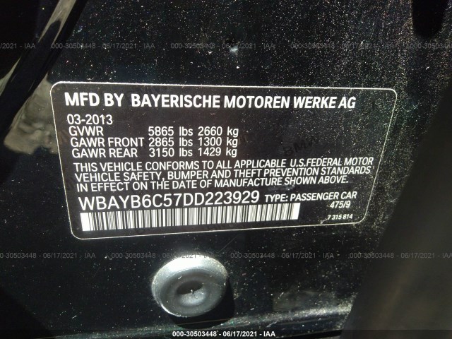 Photo 8 VIN: WBAYB6C57DD223929 - BMW 7 