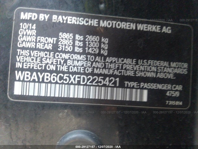 Photo 8 VIN: WBAYB6C5XFD225421 - BMW 7 