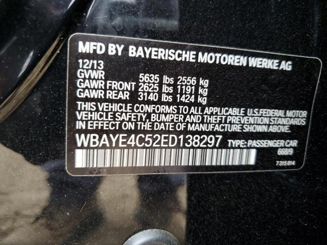 Photo 11 VIN: WBAYE4C52ED138297 - BMW 740 LI 