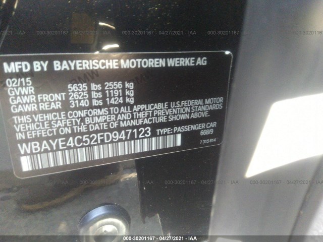 Photo 8 VIN: WBAYE4C52FD947123 - BMW 7 