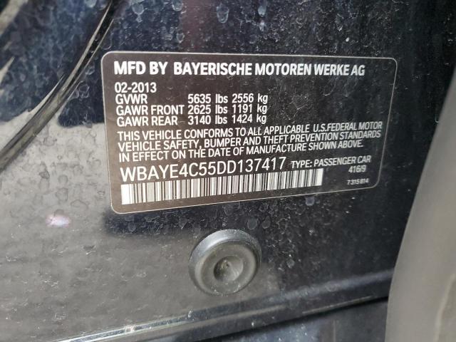 Photo 11 VIN: WBAYE4C55DD137417 - BMW 7 SERIES 