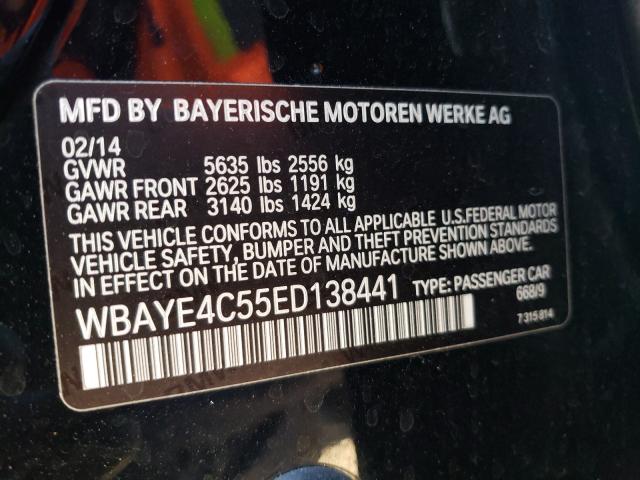 Photo 9 VIN: WBAYE4C55ED138441 - BMW 740 LI 