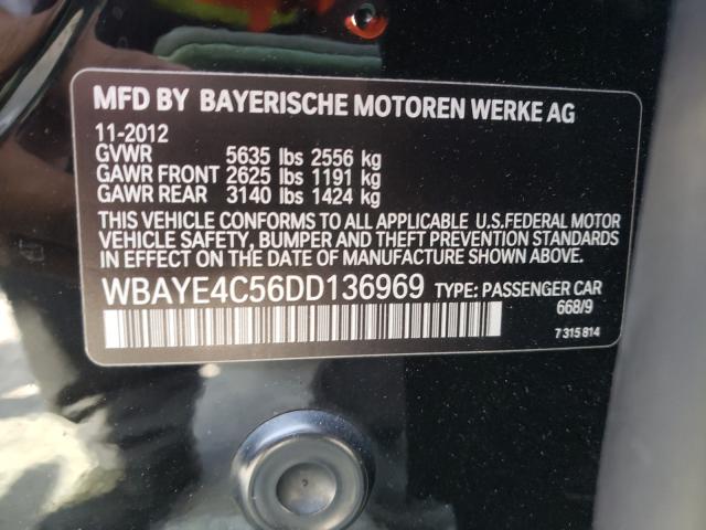 Photo 9 VIN: WBAYE4C56DD136969 - BMW 740 LI 