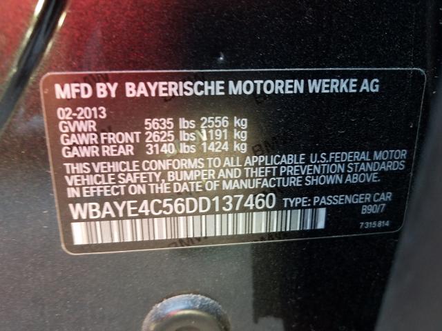 Photo 9 VIN: WBAYE4C56DD137460 - BMW 740 LI 