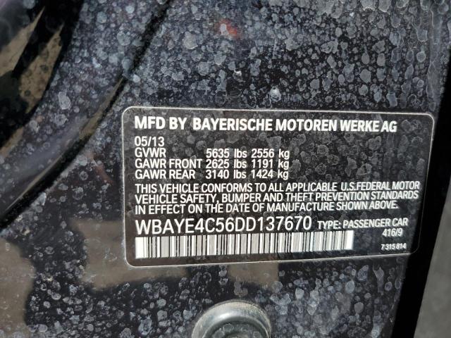 Photo 9 VIN: WBAYE4C56DD137670 - BMW 740 LI 