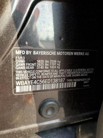 Photo 9 VIN: WBAYE4C56ED138187 - BMW 740 LI 