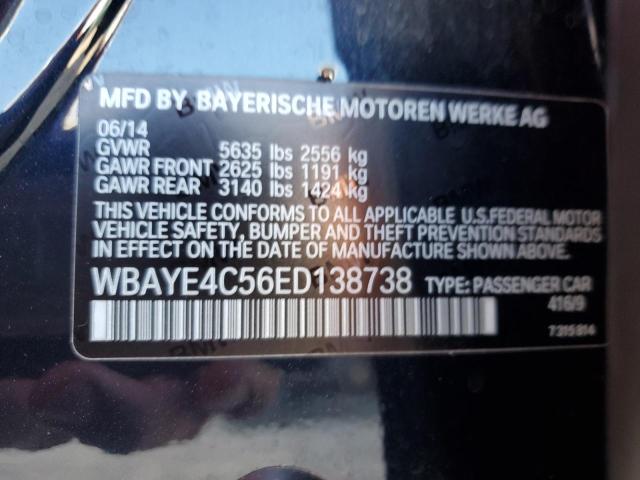 Photo 11 VIN: WBAYE4C56ED138738 - BMW 7 SERIES 