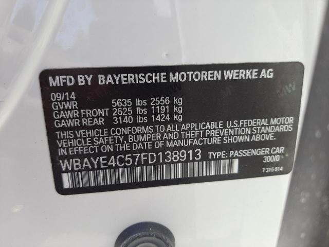 Photo 9 VIN: WBAYE4C57FD138913 - BMW 740 LI 