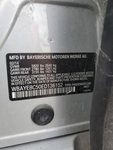 Photo 12 VIN: WBAYE8C50ED136152 - BMW 7 SERIES 