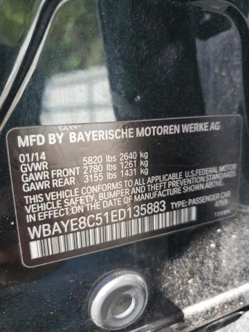 Photo 11 VIN: WBAYE8C51ED135883 - BMW 750 LI 