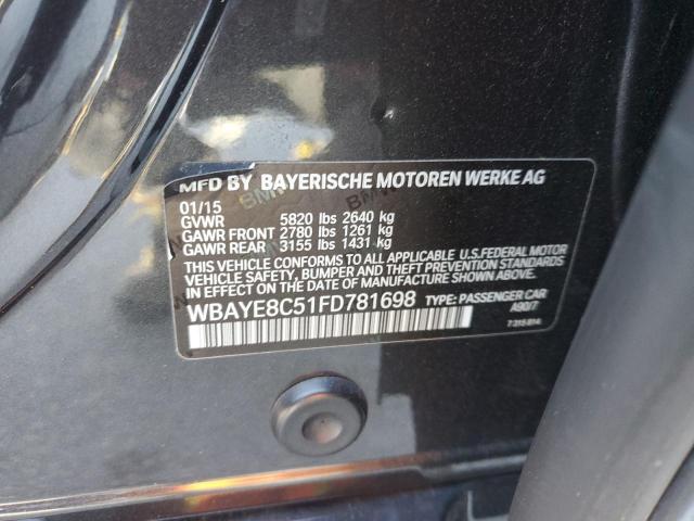 Photo 11 VIN: WBAYE8C51FD781698 - BMW 750 LI 