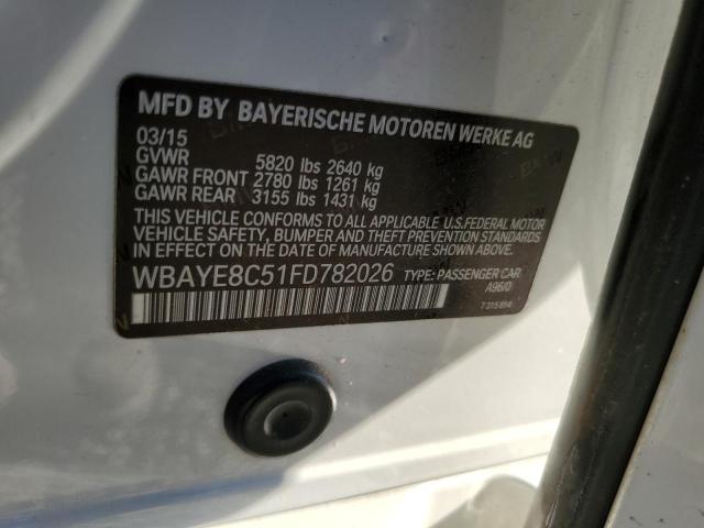 Photo 11 VIN: WBAYE8C51FD782026 - BMW 7 SERIES 