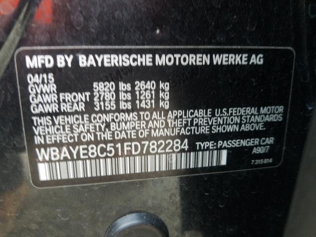 Photo 9 VIN: WBAYE8C51FD782284 - BMW 750LI 