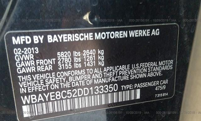 Photo 8 VIN: WBAYE8C52DD133350 - BMW 750I 