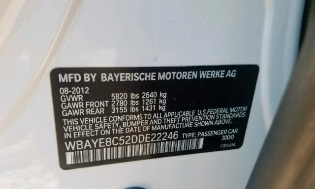 Photo 9 VIN: WBAYE8C52DDE22246 - BMW ALPINA B7 