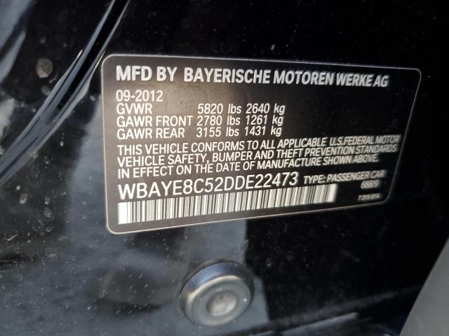 Photo 12 VIN: WBAYE8C52DDE22473 - BMW 7 SERIES 