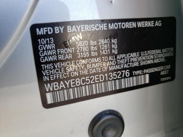 Photo 11 VIN: WBAYE8C52ED135276 - BMW 750LI 