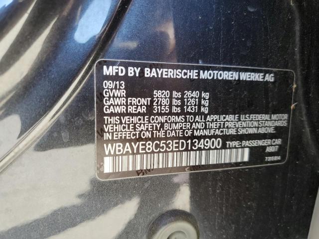 Photo 11 VIN: WBAYE8C53ED134900 - BMW 750 LI 