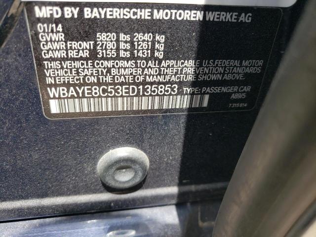 Photo 11 VIN: WBAYE8C53ED135853 - BMW 7 SERIES 