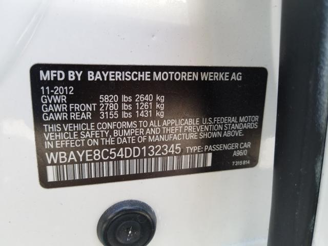 Photo 9 VIN: WBAYE8C54DD132345 - BMW 750 LI 