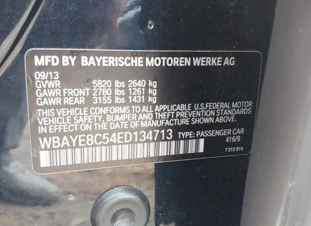 Photo 8 VIN: WBAYE8C54ED134713 - BMW ALPINA B7 