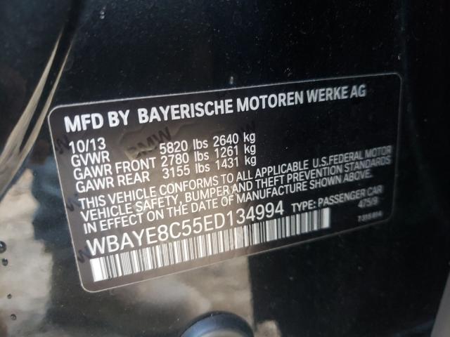 Photo 9 VIN: WBAYE8C55ED134994 - BMW 750 LI 