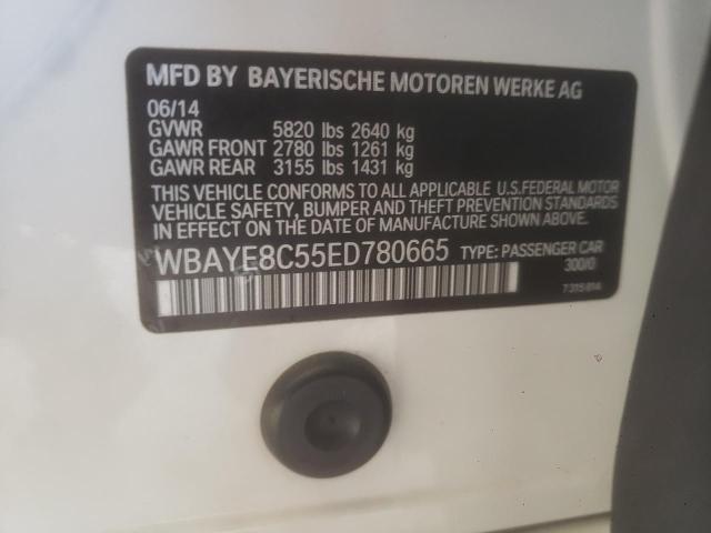 Photo 11 VIN: WBAYE8C55ED780665 - BMW 750 LI 