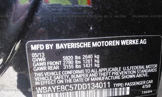 Photo 8 VIN: WBAYE8C57DD134011 - BMW 750I 