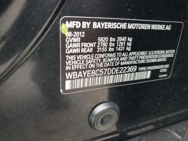 Photo 11 VIN: WBAYE8C57DDE22369 - BMW 750 LI 