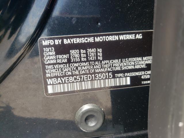 Photo 9 VIN: WBAYE8C57ED135015 - BMW 750 LI 