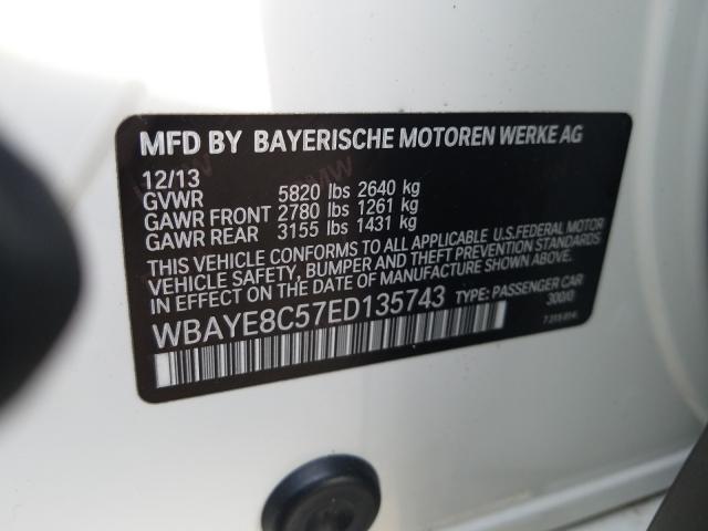 Photo 9 VIN: WBAYE8C57ED135743 - BMW 750 