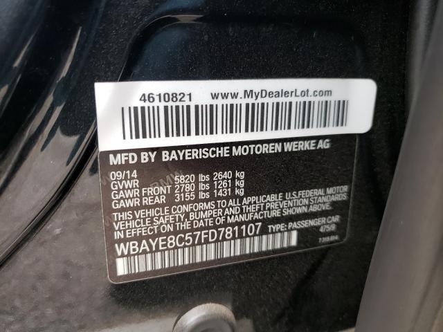 Photo 9 VIN: WBAYE8C57FD781107 - BMW 7 