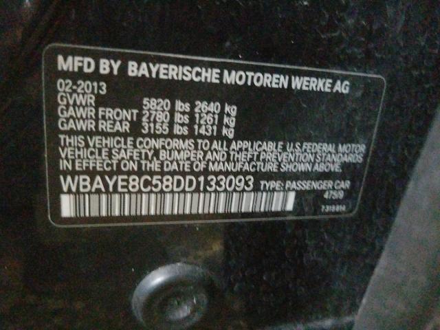 Photo 9 VIN: WBAYE8C58DD133093 - BMW 750 LI 