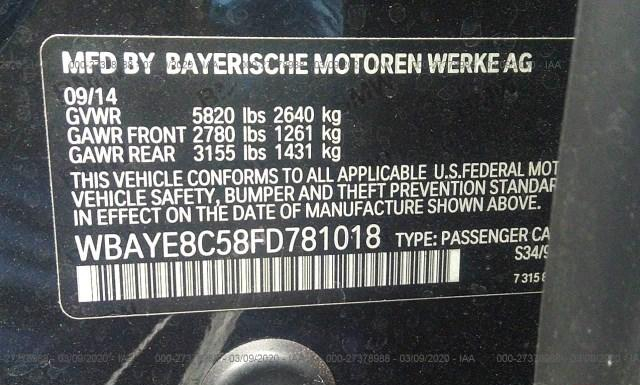 Photo 8 VIN: WBAYE8C58FD781018 - BMW 750I 