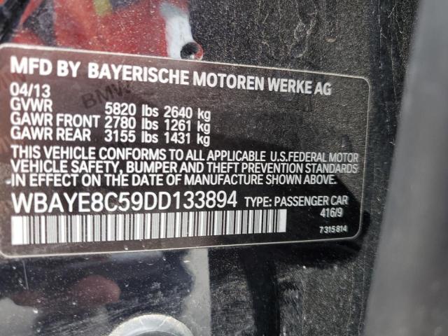 Photo 11 VIN: WBAYE8C59DD133894 - BMW 750 LI 