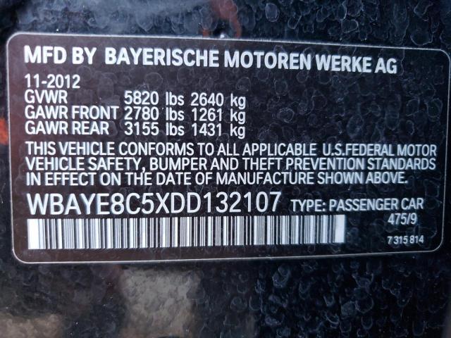 Photo 12 VIN: WBAYE8C5XDD132107 - BMW 750 LI 