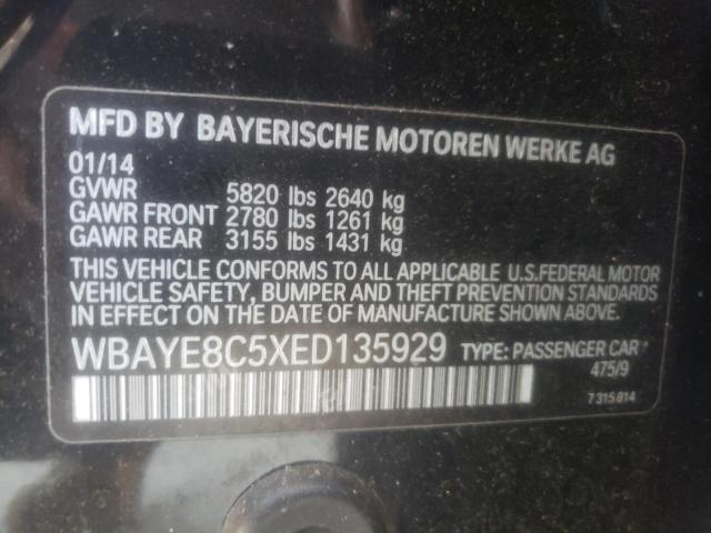 Photo 9 VIN: WBAYE8C5XED135929 - BMW 750 LI 