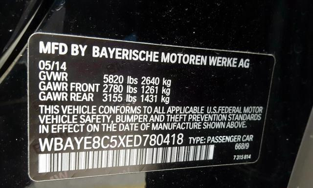 Photo 9 VIN: WBAYE8C5XED780418 - BMW ALPINA B7 