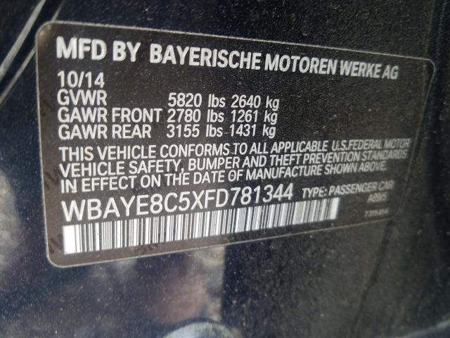 Photo 9 VIN: WBAYE8C5XFD781344 - BMW ALPINA B7 