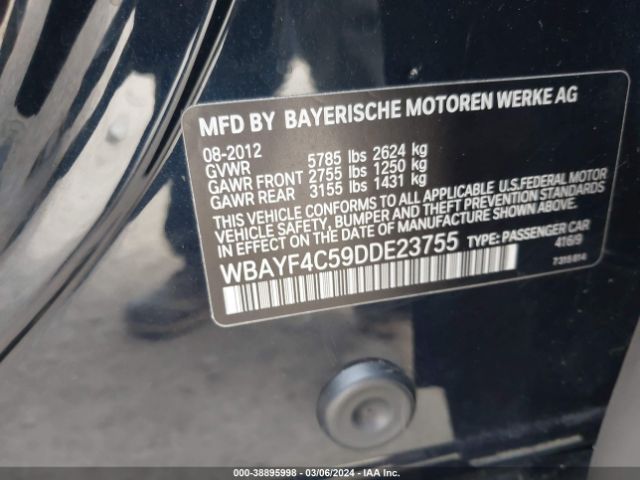 Photo 8 VIN: WBAYF4C59DDE23755 - BMW 740LI 