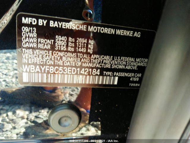 Photo 8 VIN: WBAYF8C53ED142184 - BMW 7 